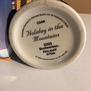 Budweiser holiday stein